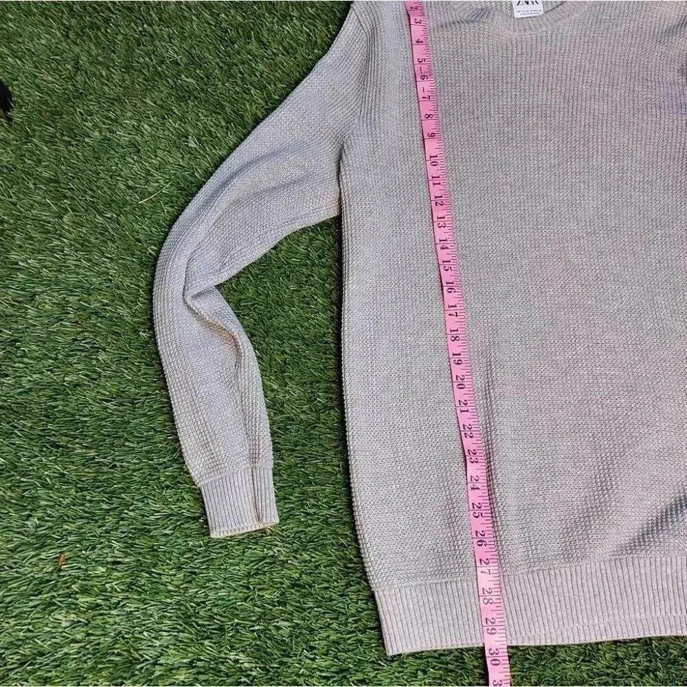 Zara Grey Size M Knit Sweater - Picture 6 of 6